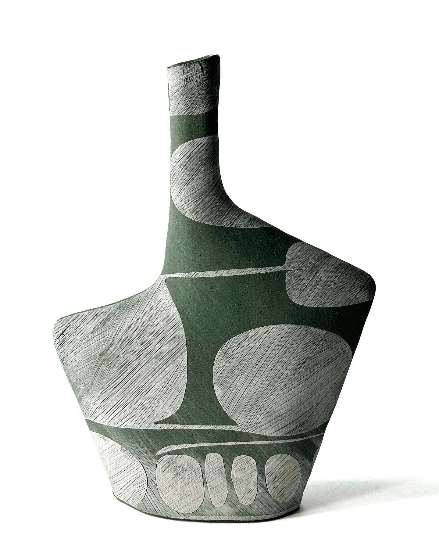 Green vase